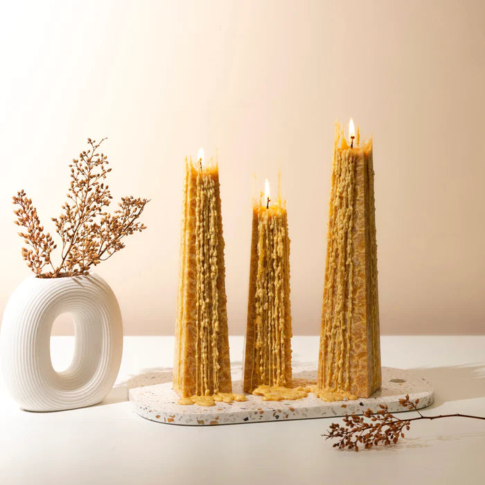 Living Light White Lily Icicle Candle Medium