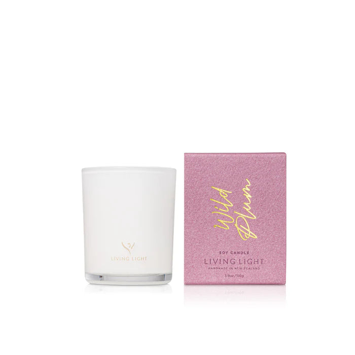 Living Light Wild Plum Soy Candle Mini
