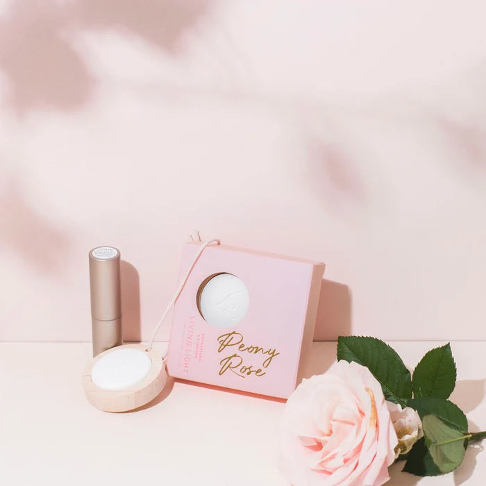 Living Light Peony Rose Aromastone Set
