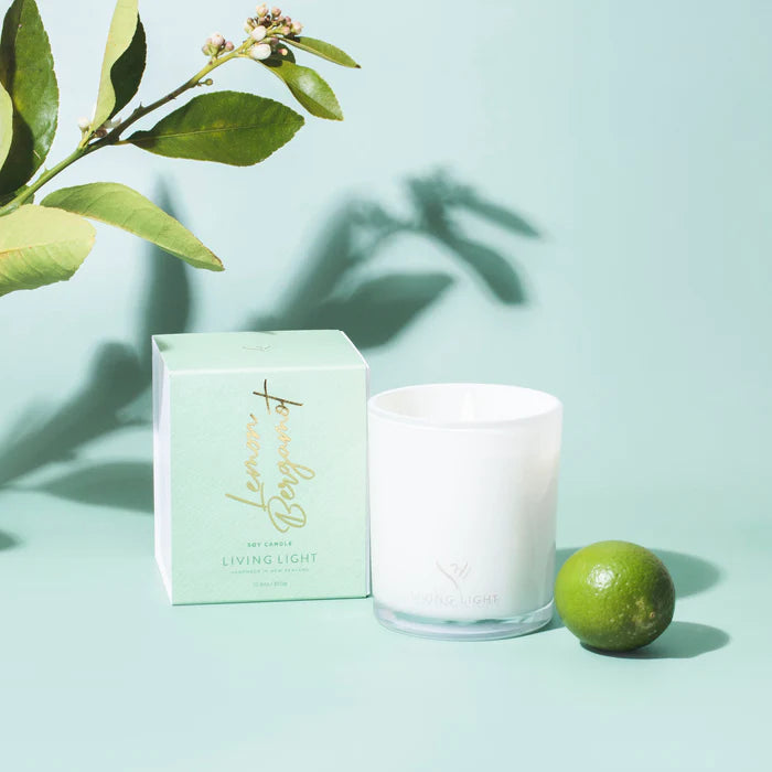 Living Light Lemon Bergamot Soy Candle Large