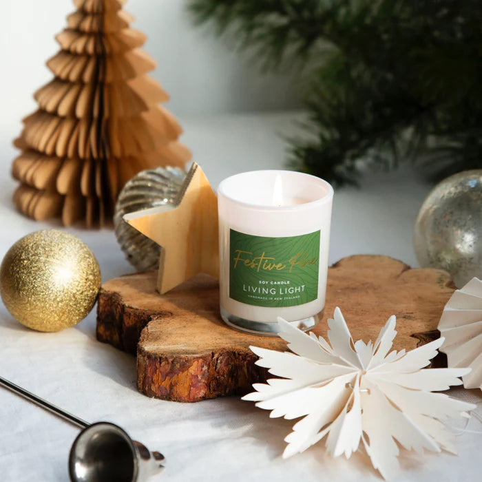 Living Light Festive Pine Soy Candle Mini