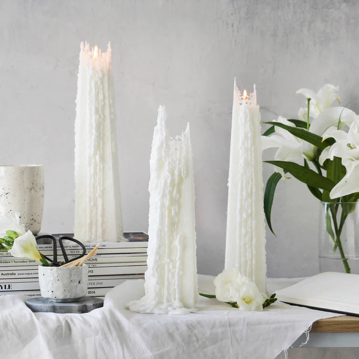 Living Light Pinot Blanc Icicle Candle Small