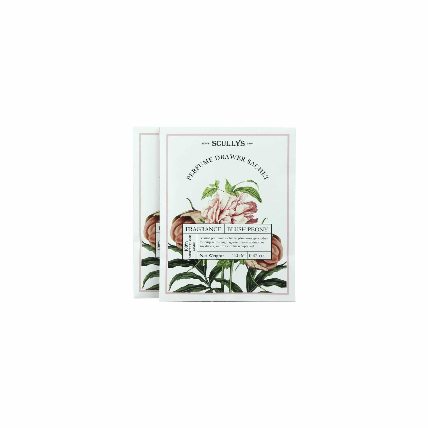 Scullys Blush Peony Perfume Drawer Twin Sachet