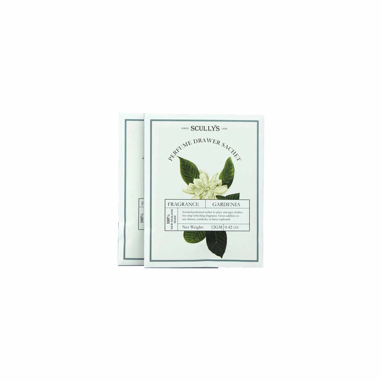 Scullys White Gardenia Perfume Twin Sachet