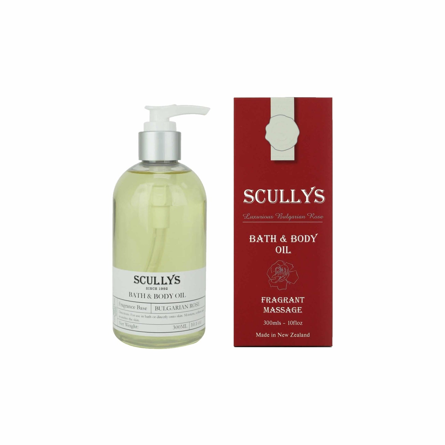 Scullys Rose Bath & Body Oil 300ml