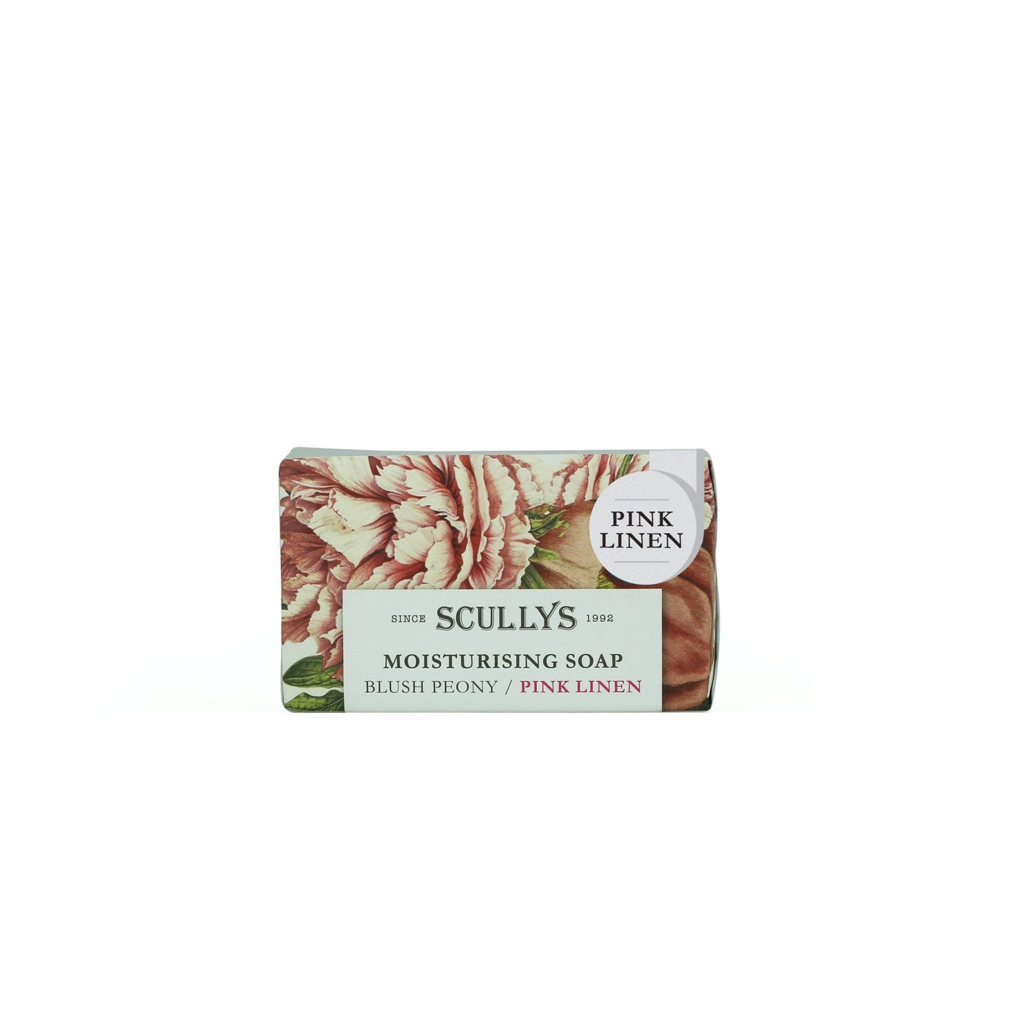 Scullys Blush Peony Pink Linen Soap