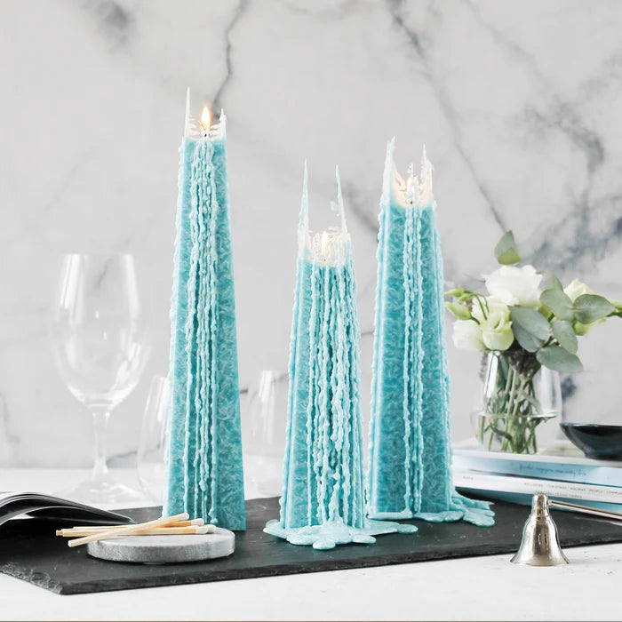 Living Light Ocean Sage Icicle Candle Petite