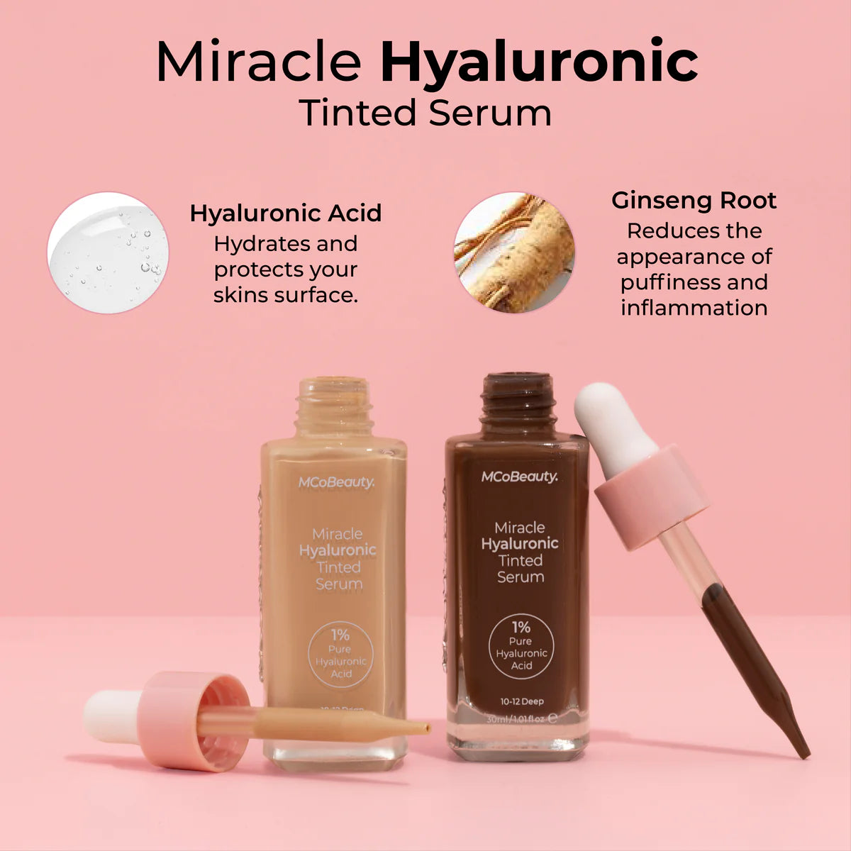 MCoBeauty Miracle Hyaluronic Tinted Serum 2-3 Light
