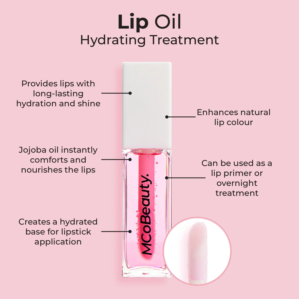 MCoBeauty Lip Oil Hydrating Treatment Sheer Red