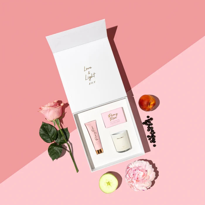 Living Light Peony Rose Pamper Gift Set