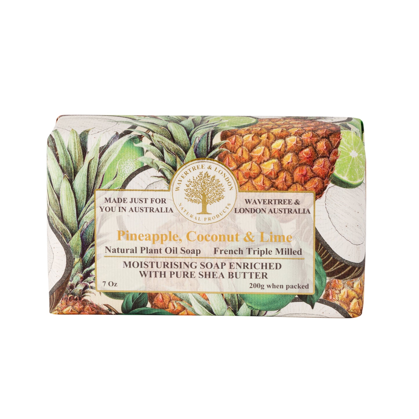 Wavertree & London Pineapple, Coconut & Lime Soap Bar