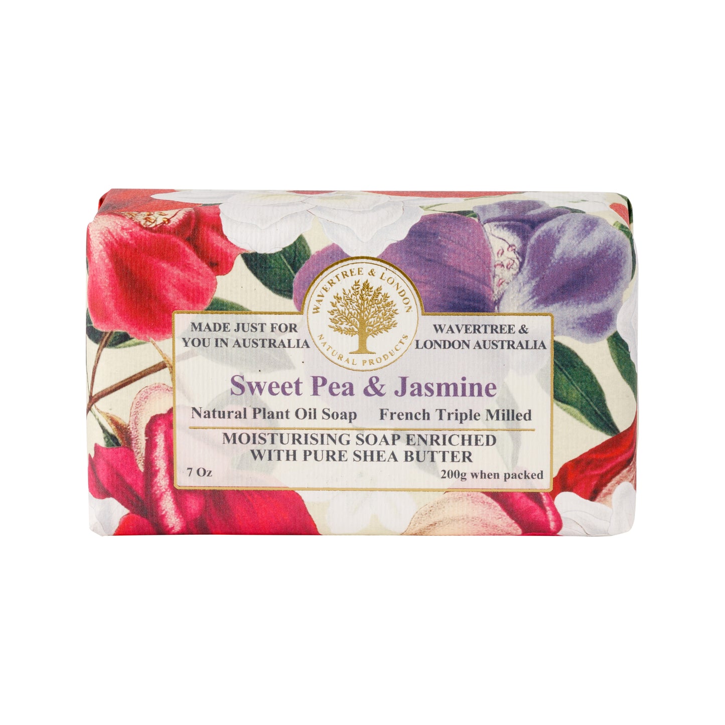 Wavertree & London Sweet Pea & Jasmine Soap Bar