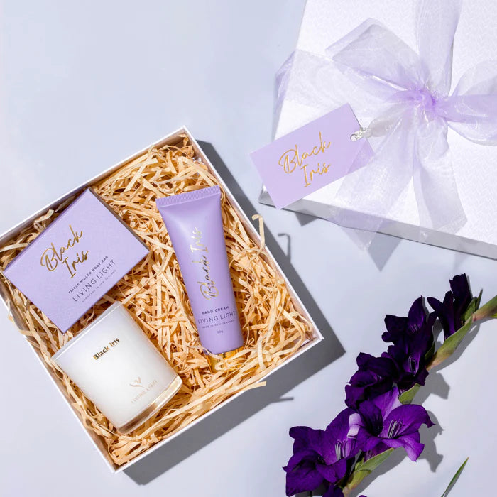 Living Light Black Iris Pamper Gift Set