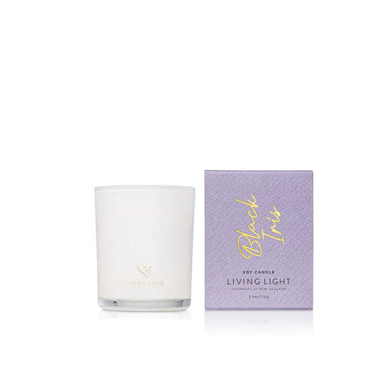 Living Light Black Iris Soy Candle Mini