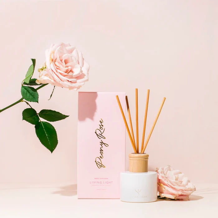 Living Light Peony Rose Reed Diffuser