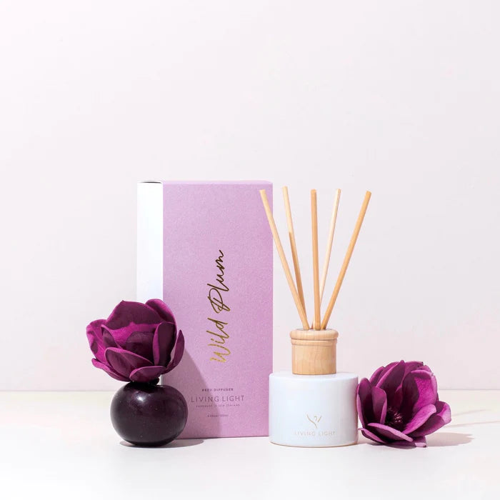 Living Light Wild Plum Reed Diffuser