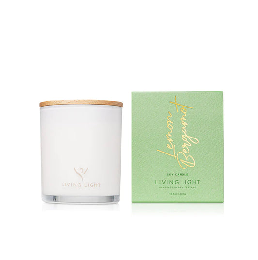 Living Light Lemon Bergamot Soy Candle Large