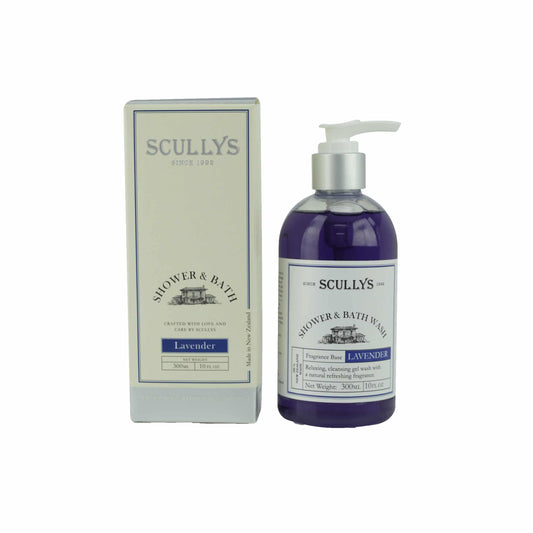 Scullys Lavender Shower & Bath Wash 300ml