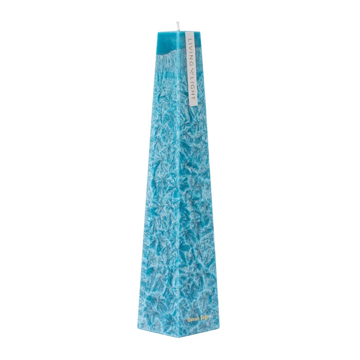 Living Light Ocean Sage Icicle Candle Petite