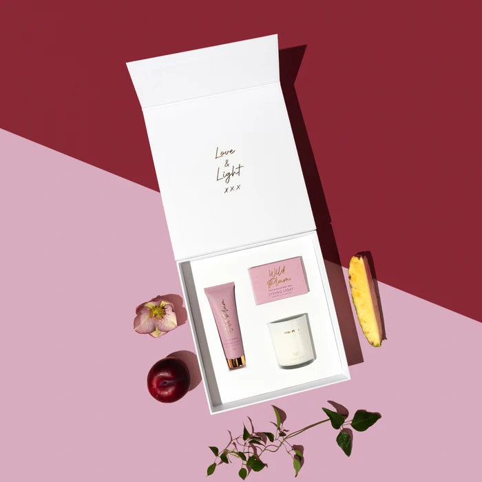 Living Light Wild Plum Pamper Gift Set