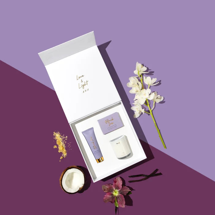 Living Light Black Iris Pamper Gift Set